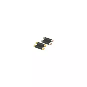 Переходник American Recorder Technologies с двумя гнездами RCA на гнездо RCA, золотой цвет