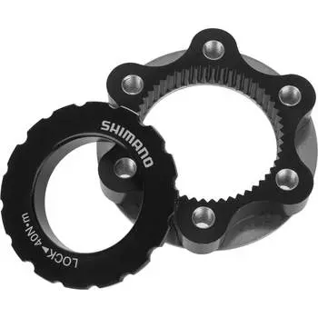 Переходник с центральным замком на 6 болтов ротора Shimano, черный