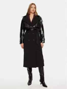 Переходное пальто стандартного кроя Access Fashion, черный