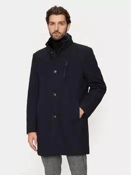 Переходное пальто стандартного кроя C4 82600/6101/6315 Pierre Cardin, синий