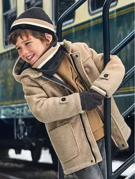 Переходное пальто стандартного кроя Mayoral, коричневый