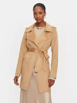 Переходное пальто стандартного кроя Morgan, бежевый