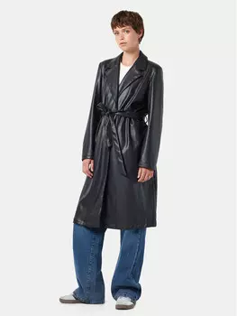 Переходное пальто стандартного кроя Noisy May, черный