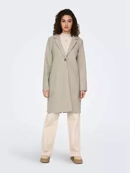 Переходное пальто стандартного кроя Only, экрю