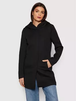 Переходное пальто стандартного кроя Only, черный