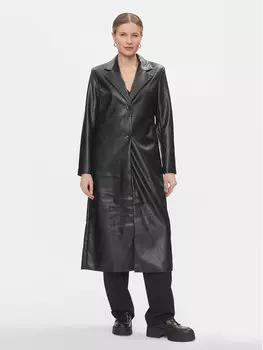 Переходное пальто стандартного кроя Only, черный