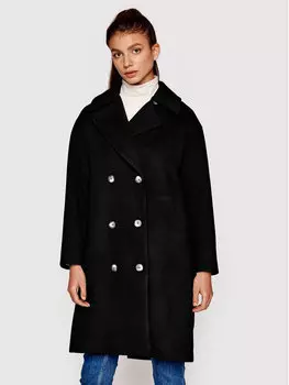 Переходное пальто стандартного кроя Silvian Heach, черный
