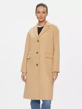 Переходное пальто стандартного кроя Tommy Jeans, бежевый