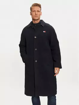 Переходное пальто стандартного кроя Tommy Jeans, синий