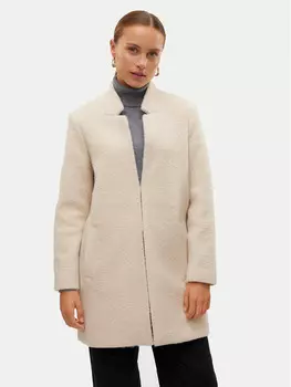 Переходное пальто стандартного кроя Vero Moda, бежевый