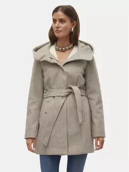 Переходное пальто стандартного кроя Vero Moda, бежевый