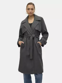 Переходное пальто стандартного кроя Vero Moda, серый