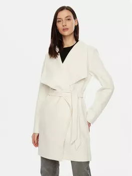 Переходное пальто стандартного кроя Vila, бежевый