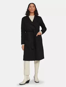 Переходное пальто стандартного кроя Vila, черный