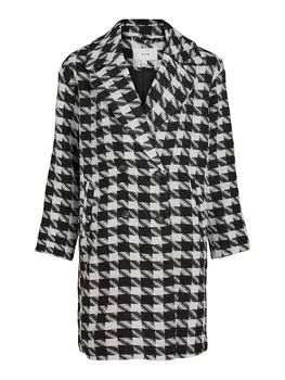 Переходное пальто Vila, черный/белый