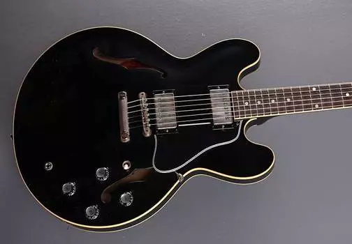 Переиздание ES-335 1961 года - черное дерево Gibson ES-335 Reissue -