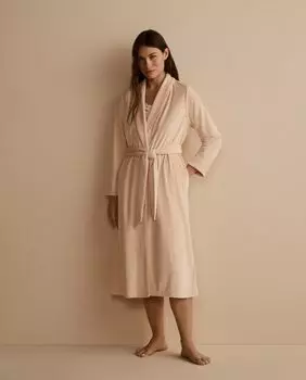 Перекидной женский халат nfasis, бежевый