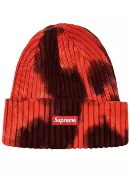 Перекрашенная шапка-бини Supreme, красный