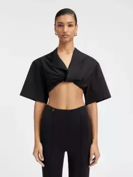 Перекрученная футболка Le Bahia Court Jacquemus, черный