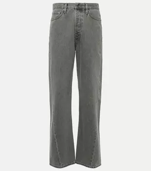 Перекрученные прямые джинсы Toteme, серый