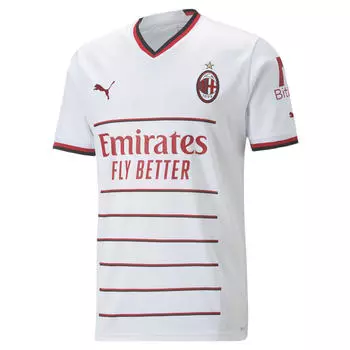 переменный ток Мужская футболка Milan 22/23 Replica Away PUMA, белый/красный/красный