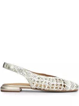 Переплетенные балетки Pedro Miralles, белый