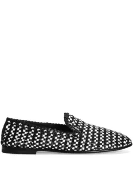 Переплетенные мокасины Dolce & Gabbana, черный