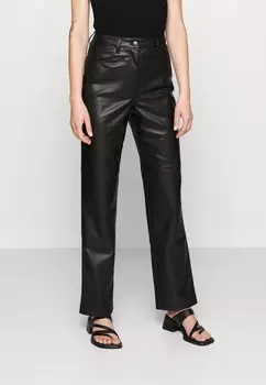 ПЕРЕРАБОТАННАЯ ПОЛИЭФИРНАЯ СМОЛА НА ВОДНОЙ ОСНОВЕ Coffee Pu Trouser Straight Leg Zign Studio