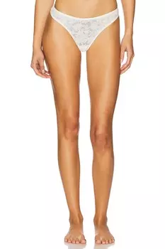 Переработанное кружевное танга Eberjey, ivory