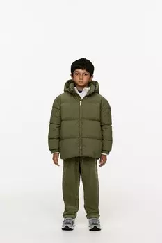 Переработанный пуховик Arket, хаки