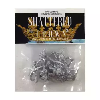 Перестрелка немецкой пехоты, WWI Shattered Crown Miniatures - German (28mm)