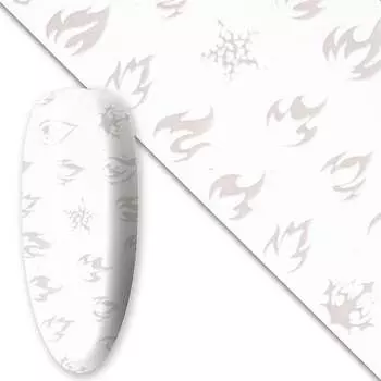 Переводная пленка Luminous Flames 100 см, УФ-светящаяся № 1 MollyLac, Molly Lac