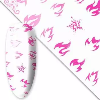 Переводная пленка Luminous Flames 100 см, УФ-светящаяся № 5 MollyLac, Molly Lac