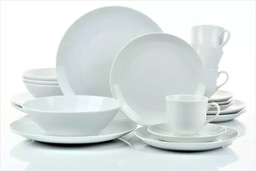 Переворот - 20 шт. Комбинированный набор на 4 персоны кофейный сервиз обеденный сервиз фарфоровый Retsch Arzberg