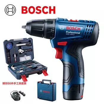 Перезаряжаемая электрическая ручная дрель Bosch, импортная литиевая электрическая дрель, многофункциональная электрическая отвертка