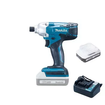 Дрель пистолетная Makita TD127D003 + два аккумулятора 18V/2.0Ah, зарядное устройство