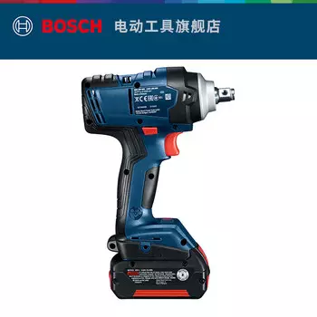 Перезаряжаемый электрический ключ Bosch GDS18V-400, отвертка с литиевой батареей, обновленная версия 300ABR