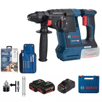 Перфоратор Bosch GBH 18V-26 + аккумулятор 5.0Ah, аксессуары