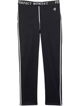 Perfect Moment Kids легинсы с лампасами и логотипом, черный