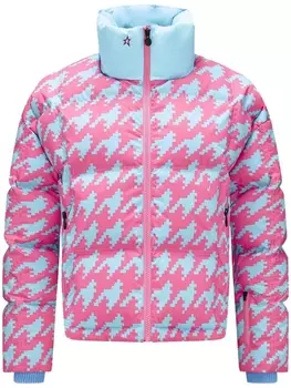Perfect Moment лыжная куртка Nevada Duvet в ломаную клетку, розовый