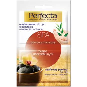 Perfecta Spa набор: сапфировый скраб для рук, 6 мл + маска для рук, 6 мл