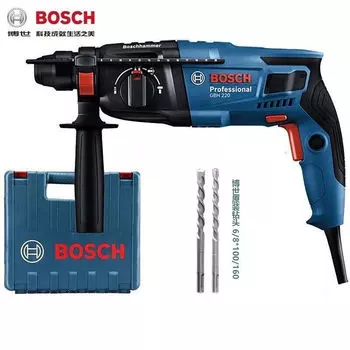 Перфоратор Bosch GBH220 + сверла, кейс