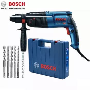 Перфоратор Bosch GBH2-26DRE + сверла и кейс, 800W