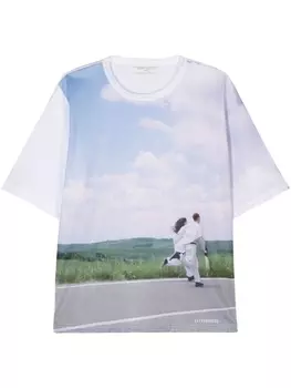 Перфорированная футболка Bas Mesh Freedom Socit Anonyme, белый