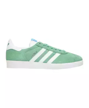 Перфорированные кроссовки газель с модельным принтом Adidas, зеленый