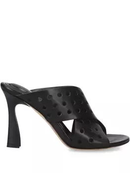 Перфорированные мюли Premiata с открытым носком, черный