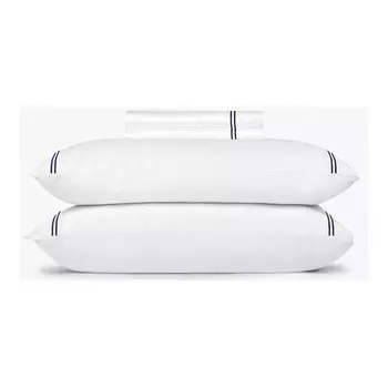 Перкаль 800 H Комплект постельного белья из египетского хлопка Amalia Home Collection, темно-синий