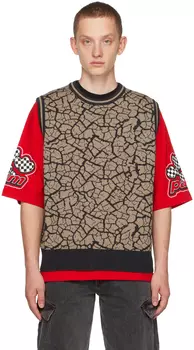 Перки и мини-серо-коричневый жилет Mudcrack Perks and Mini