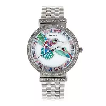 Перламутровые наручные часы Emily Bertha, серебряный