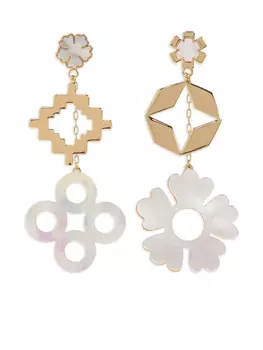 Перламутровые серьги Tory Burch, золотой